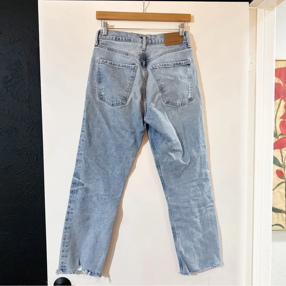 Citizens of Humanity Daphne Crop High Rise Stovepipe Jean Blue Size 26 - Picture 9 of 11